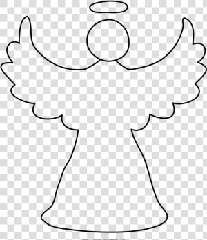 Christmas Angel Coloring Page   Anjos De Natal Desenho  HD Png Download