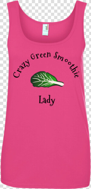 Crazy Green Smoothie Lady 100  Ringspun Cotton Tank   Hoodie  HD Png Download