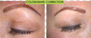 Color Correction Permanent Makeup   Eyebrow Tattoo Correction Camouflage  HD Png Download