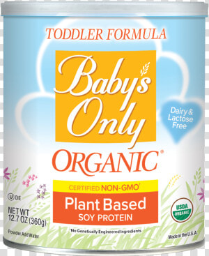 Baby S Only Organic® Plant Based Soy Toddler Formula   Infant Formula  HD Png Download