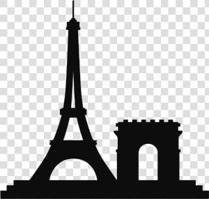 Eiffel Tower Landmark Drawing  HD Png Download