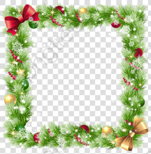 Christmas Border Clipart Square   Christmas Background Border  HD Png Download