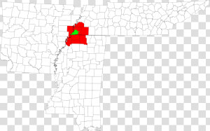 Mississippi Outline Png  memphis Metropolitan Area   Tennessee County Map  Transparent Png