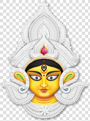 The Face Of Goddess Durga   Logo Durga Maa Png  Transparent Png