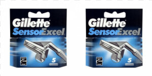 Gillette Sensor Excel Razor Blades  2   5 Packs   Gillette Sensor Excel  HD Png Download