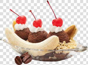 Transparent Bananas Png   Banana Split Ice Cream Png  Png Download