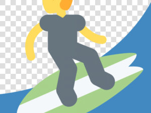 Hand Emoji Clipart Surfer   Surfing Emoji  HD Png Download