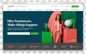 Upwork Allows You To Hire Wordpress Freelancers With   Upwork  HD Png Download