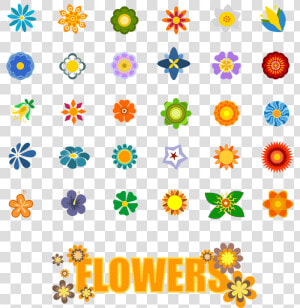 Flower  Shapes  Elements  Symbols  Nature  Icons   Quyển Sổ Dễ Thương  HD Png Download