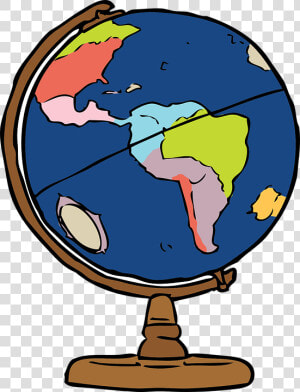 Globe Geography Model   Cartoon Globe Clipart  HD Png Download