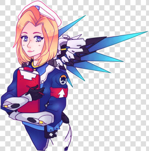 Mercy Angelaziegler Overwatch Combatmedicziegler Freeto   Combat Medic Mercy Fanart  HD Png Download