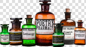 Poetry Pharmacy Bottle Logo  HD Png Download