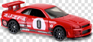 Transparent Nissan Gtr Png   Hot Wheels Nissan Skyline R34 Red  Png Download