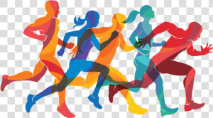 Transparent Runner Vector Png   People Running  Png Download