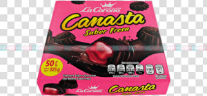 La Corona Canasta Relleno Fresa 24 50 La Corona   Chocolates Rellenos De Fresa  HD Png Download