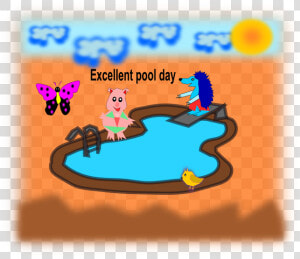 Pinky piscina   Cartoon  HD Png Download