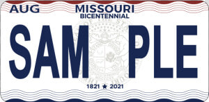 Missouri Bicentennial License Plate  HD Png Download