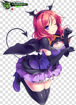 Ảnh Anime Girl Halloween   Png Download   Maki Nishikino Halloween Render  Transparent Png