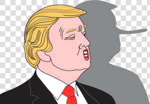 Donald Trump And Shadow Icons Png   Donald Trump Pinocchio Nose  Transparent Png