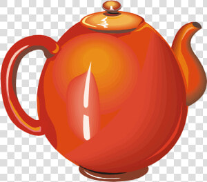 Teapot Transparent Clipart Png   Png Download   Orange Tea Pot Png  Png Download