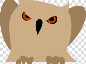 Snowy Owl Clipart Clip Art   Transparent Owl Angry  HD Png Download