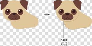 Perro Pug Dibujo Facil  HD Png Download