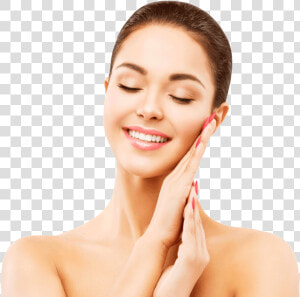 Spa Mendham Woman Face Skin Care  Happy Smiling Model   Beauty Happy Faces Png  Transparent Png