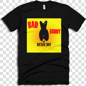 Bad Bunny Dickie Boy Black Tee Logo Drop Shadow  HD Png Download