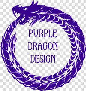 Purple Dragon Design   Transparent Ouroboros Symbol  HD Png Download