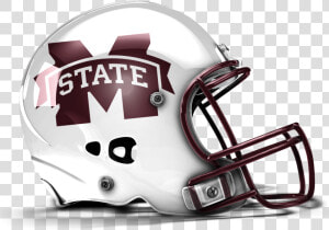 Mississippi State Football Helmet   Football Helmet With Number  HD Png Download