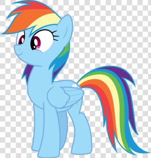 Mlp Rainbow Dash Looking Cute Clipart   Png Download   Cute Mlp Rainbow Dash  Transparent Png