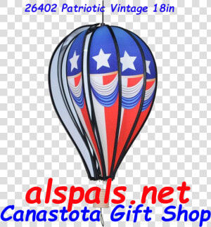  26402 Vintage Patriotic Hot Air Balloon Upc  630104264024   Hot Air Balloon  HD Png Download