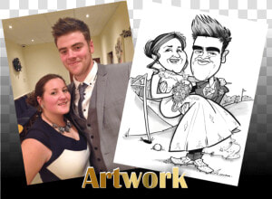 The Wedding Artist Stylish Caricature Artist For Hire   Poster  HD Png Download