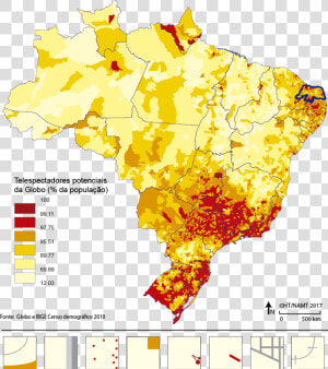 Densidade Demografica Do Brasil 2018  HD Png Download