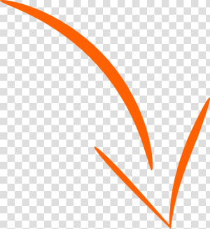 Curved Arrow Png Orange Clipart   Png Download   Tanda Panah Melengkung Png  Transparent Png