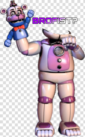  fnafsisterlocation  pewdiepie  brofist   Funtime Freddy Full Body  HD Png Download