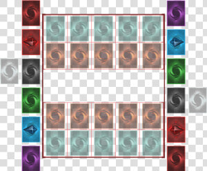 Less Color In Monster And Spell traps Zone   Yu Gi Oh Field Png  Transparent Png