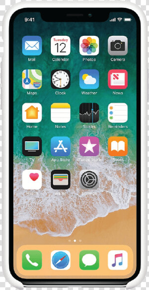 Iphone Service Bangalore   Iphone X With White Silicone Case  HD Png Download