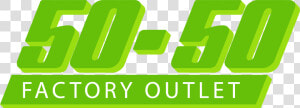 50 50 Factory Outlet   Graphic Design  HD Png Download