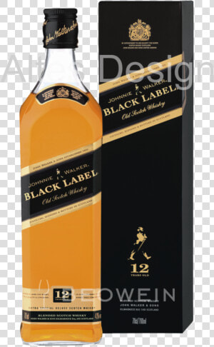 Johnnie Walker Black Label 0 7 L   Johnnie Walker Black Label 2007  HD Png Download