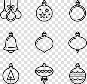 Christmas Balls Line Craft   Christmas Ball Illustration Png  Transparent Png