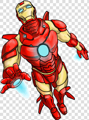 How To Draw Marvel Characters And Marvel Heroes   Full Body Iron Man Cartoon Drawing  HD Png Download