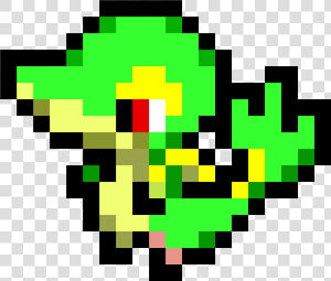 Pokemon Snivy Pixel Art  HD Png Download