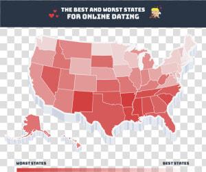 2018 S Best And Worst States For Online Dating   John F  Kennedy Library  HD Png Download