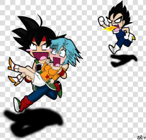 Png Black And White Stock Run By Skull Splinters On   Bulma And Bardock  Transparent Png