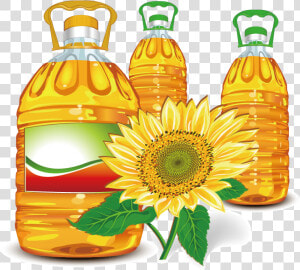 Sunflower Clip Art   Refined Sunflower Oil Plants  HD Png Download