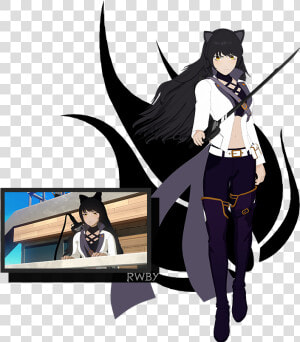 After Leaving The Organization  Blake Enrolled At Beacon   Cartoon  HD Png Download