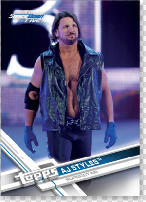 Aj Styles 2017 Topps Wwe Base Cards Poster   Singing  HD Png Download