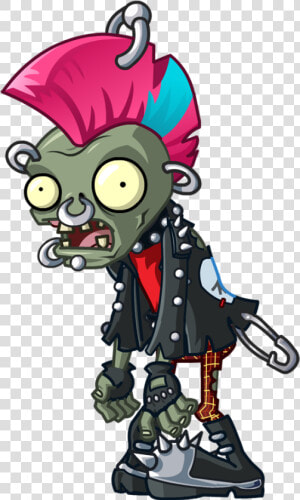 Zombie Free Png Image   Plants Vs Zombies Punk Zombie  Transparent Png