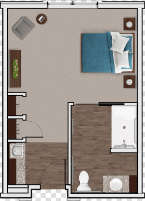 Memory Care Private Suite At Stonecrest Of Meridian   Floor Plan  HD Png Download